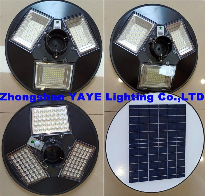 Yaye 18 Hot Sell High Quality All in One 300W UFO Solar Street Light / Solar Garden Light 300 Watt IP66 Waterproof/Remote Controller/Radar Sensor/1000PCS Stock