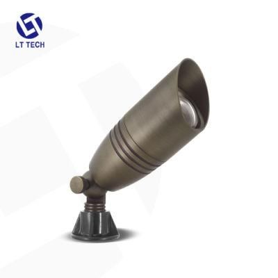 Lt2505 Power Adjustable Solid Brass Outdoor Accent Light Fixture Lighting for Landscape Project Installation