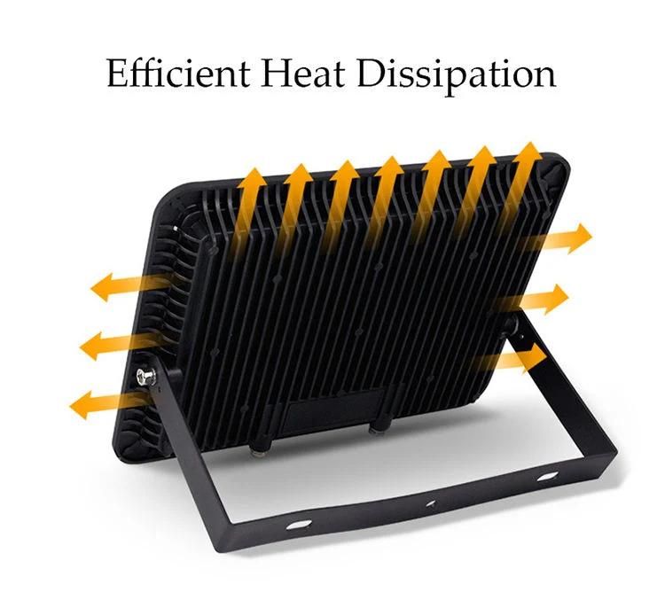 Outdoor LED Flood Light Dob Slim SMD LED Floodlight Waterproof Projector Outdoor Stadium Lamp for Factory/Park/Square Tunnel Light 150W LED Flood Light