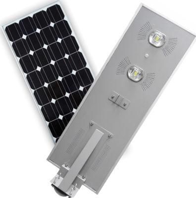 All in One Integrated Solar Street Light Pole for All in One Light 100W