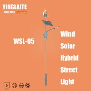Manufacturer Ce RoHS 9m Pole 80W Wind Solar Hybrid Street Light