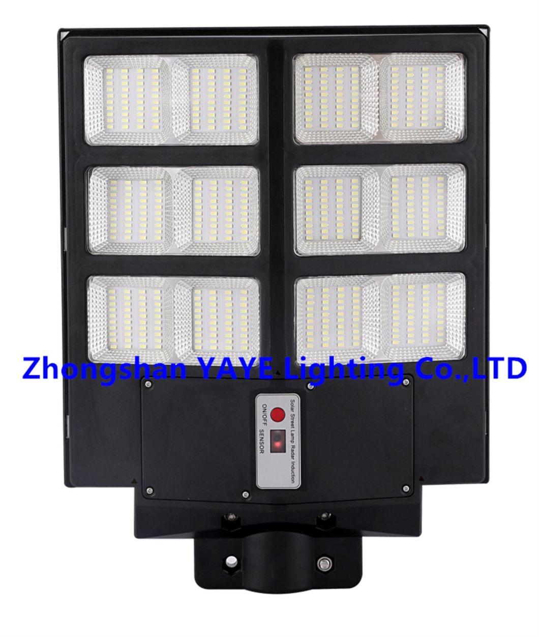 Yaye Hottest Sell 200W Outdoor IP67 All in One LED Solar Street Garden Lighting Light with Remote Controller/ Sensor Radar/1000PCS Stock/ 3 Years Warranty