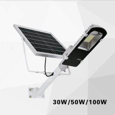 New Manufacturer Automatic IP65 30W 40W 50W 60W 80W 100W 120W 150W Motion Sensor All in One Powered LED Solar Street Light