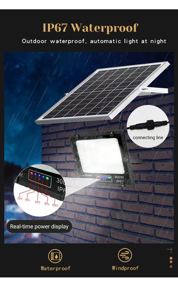 Haoxintai Die-Cast Aluminum Shell LED Flood Light Solar Spotlight 100W 200W 300W 400W 500W Solar Flood Lamp