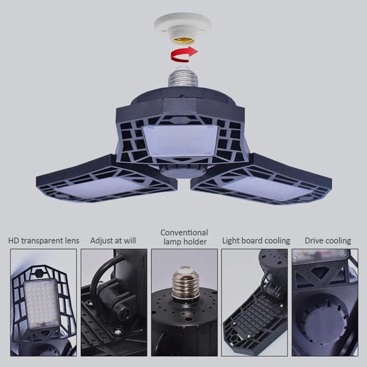 80W E27 LED Garage Light 85-265V LED High Bay Industrial Lamp