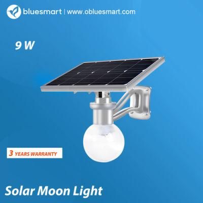 LED Solar Garden Wall Lamp in Moon Shape