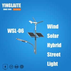Manufacturer Ce RoHS 9m Pole 80W Wind Solar Hybrid LED Street Light