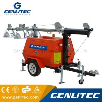 Genlitec (GLT6000-9MK) Diesel Generator Trailer Light Tower with 4*1500W Floodlight