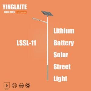 5 Years Warranty IP65 Waterproof 8m Pole 80W Lithium Battery Solar Street Lamp