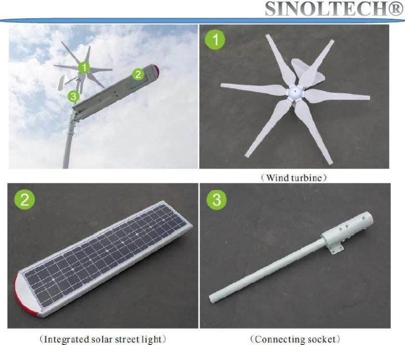 60W Wind and Solar Powered  LED Hybrid Light  (SNH-060)