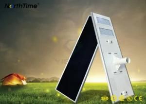 90W IP65 Phone APP Control Sunpower LED Solar Street Light