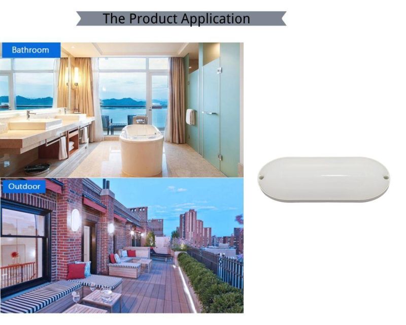 Energy Saving Lamp IP65 Moisture-Proof Lamps LED White Oval Light with CE RoHS Certificate