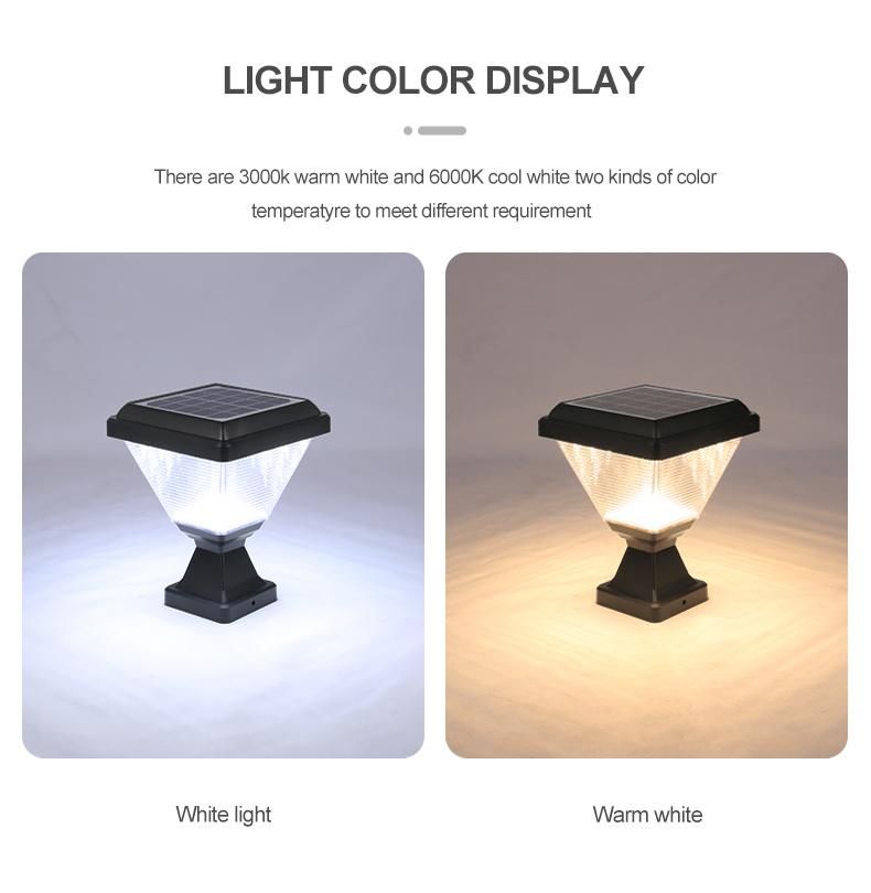 Hot Selling Outdoor Solar Pillar Light Waterproof Solar Light for Garden