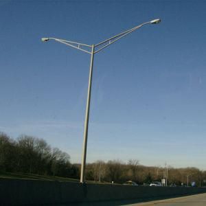 Single Double Arms Solar Design Hot Galvanized Conical 6m Street Light Pole Cheap Price Lighting Pole