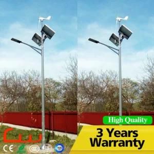 200W Wind Turbines 60W LED Solar Hybrid Street Light 2-5mm Thichness