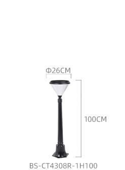 Bspro Waterproof IP65 Outdoor Lawn Lights Flower Landscape Lighting Large LED Powered Modern Solar Garden Light