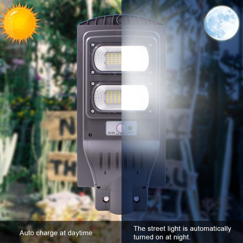 40W Solar Street Light Radar+Light Sensor LED Outdoor Garden Wall Lamp for Park Garden Courtyard Street Walkway