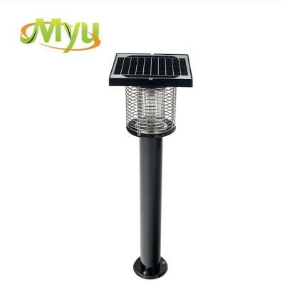 Outdoor Stainless Steel Bug Zapper Mosquito Trap Night Lamp Solar Powered Electronic Insect Killer