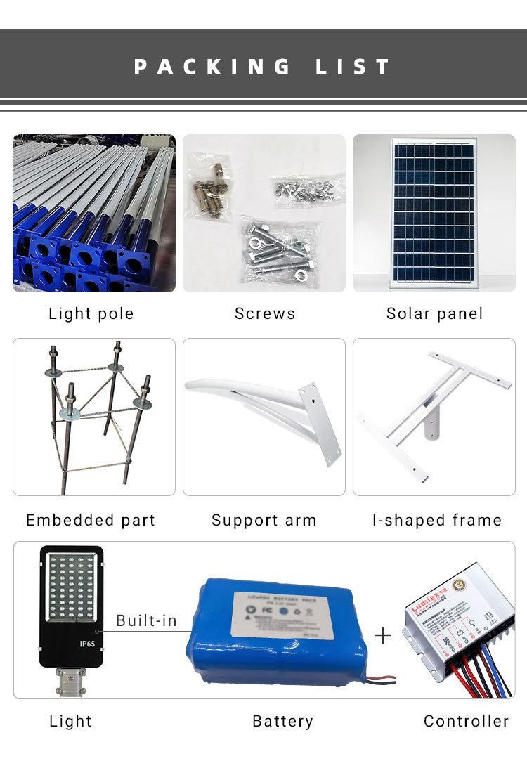 Waterproof Solar Lightings Outdoor LED Solar Security Street Light