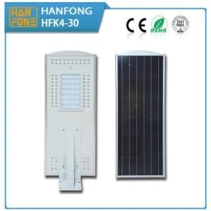 Solar Street Light with 12V 30W LED Lithium Battery