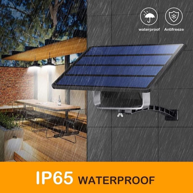 Remote Control Solar Pendant Lights Outdoor Indoor LED Waterproof Wall Security Lamp for Garden Garage Porch Front Door Patio