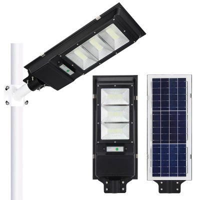 LED All in One ABS 200W Solar Street Light Outdoor Solar Powered Garden Lights