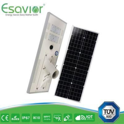 Esavior 100W Energy Saving LED All in One Integrated Solar Street Sensor/Smart Light