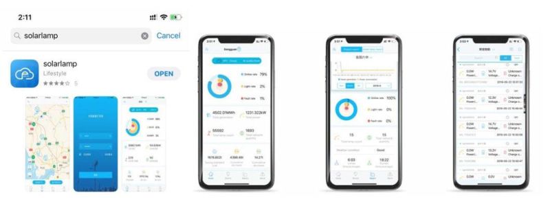 Intelligent Solar Street Light with APP Control