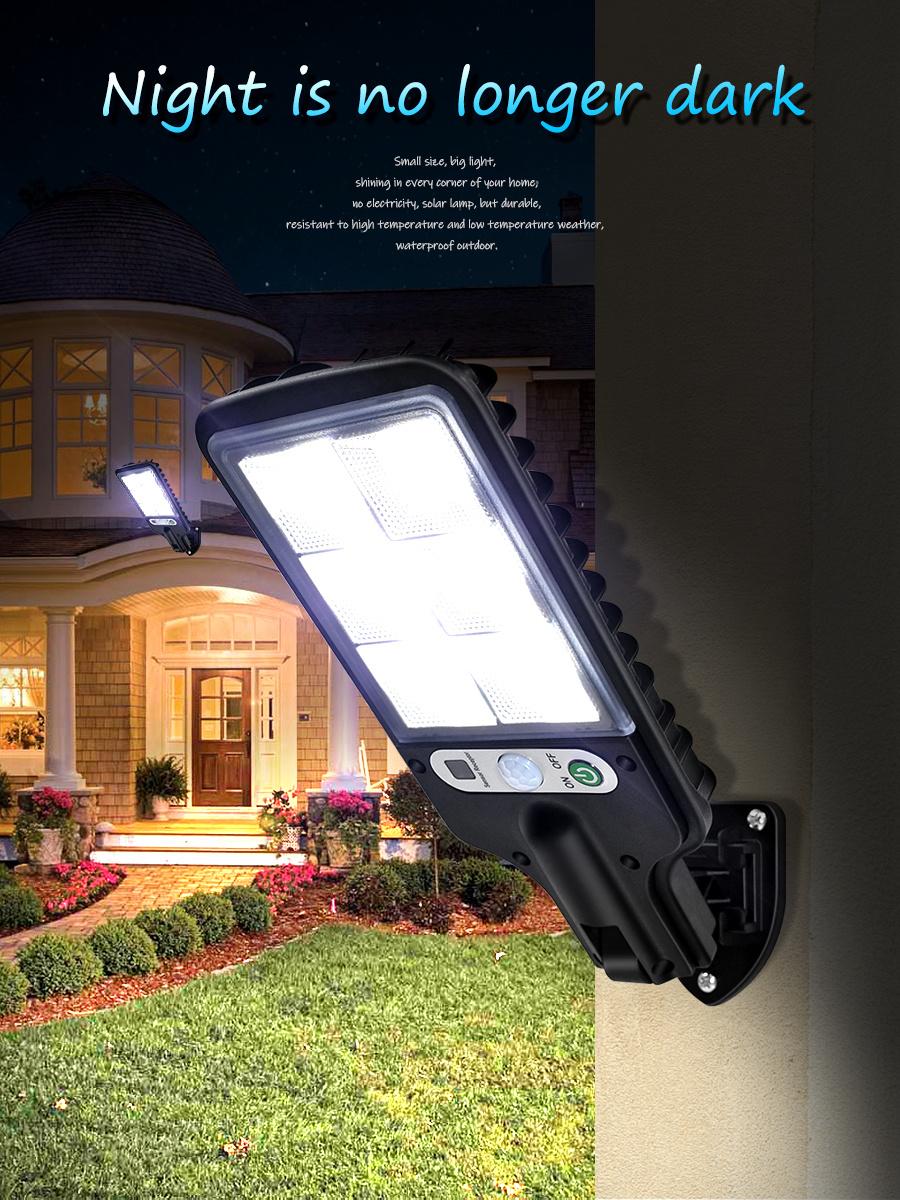 Waterproof Solar Lamp with 3 Light Mode, Motion Sensor, Security for Garden Path Yard