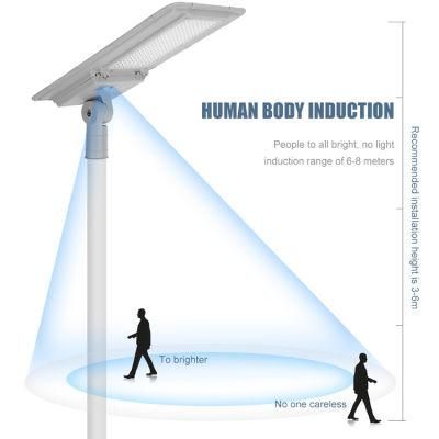 High Efficiency Integrated Outdoor Waterproof 100W 200W 300W All in One Solar LED Street Lamp with Motion Sensor