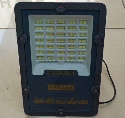 Yaye 2021 Hot Sell Good Price 200W Outdoor Solar LED Flood Garden Lamp with Remote Controller (Available Watts: 50W/100W/200W/300W/400W)