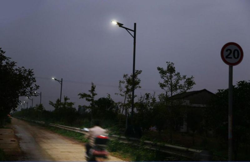 30W Solar Street Light with LiFePO4 Battery and MPPT Controller