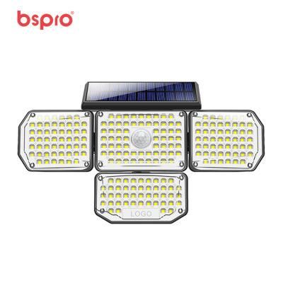 Bspro Decorative LED Waterproof Modern with Sensor Outdoor Solar Wall Light