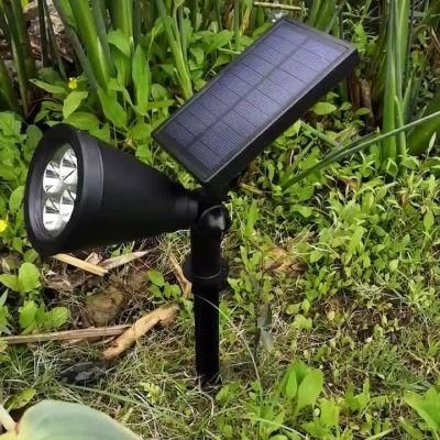 LED Solar Spotlight Lawn Light Outdoor Waterproof Garden Lighting