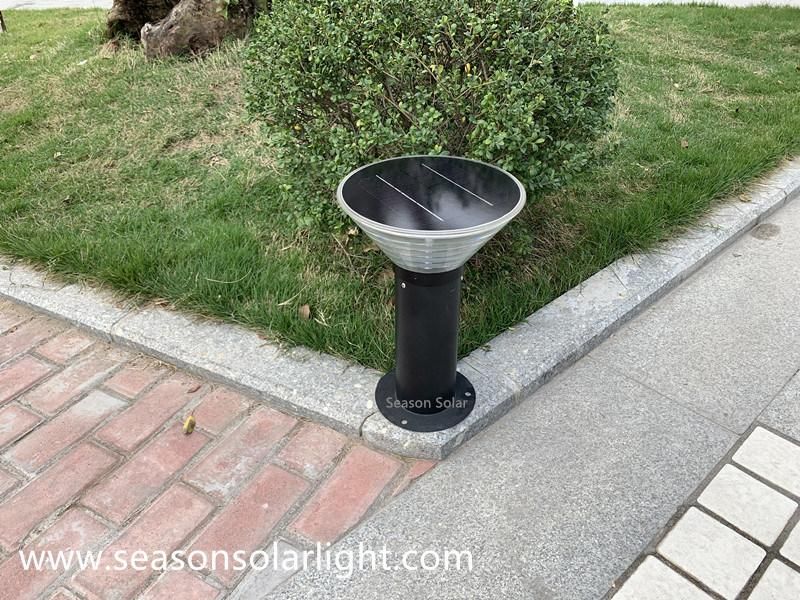 Bright LED Lighting Fixture 5W Solar Cell Lamp Outdoor Garden Solar Pillar Lamp with LED Light