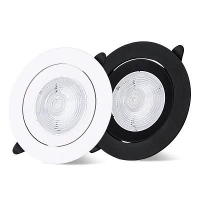 18W LED Indoor Spotlights Recessed LED Ceiling COB Spot Light Black White Modern Indoor Aluminum