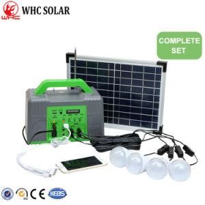 10W Solar Home Lighting Charge Energy System