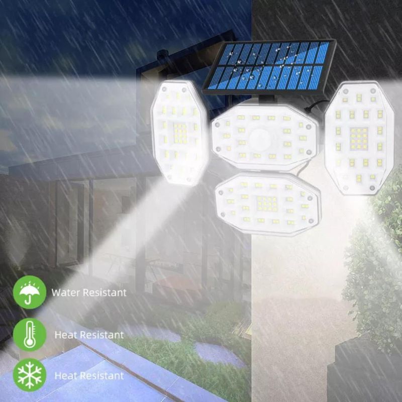 Waterproof LED Solar Wall Light 6 LEDs Light Sensor Outdoor Garden Lamp White