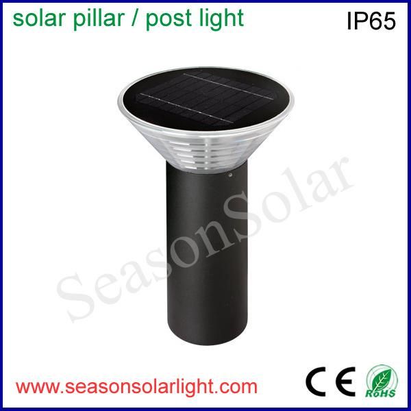 Water-Proof IP65 Top Housing Post Lighting Outdoor 40cm LED Solar Garden Lighting with Warm LED Light