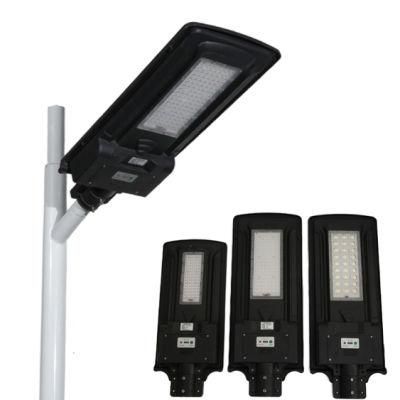 Outdoor Waterproof Motion Sensor Solar Lamp High Powered Road Lamp All in One LED Solar Light IP 65 Integrated Street Light