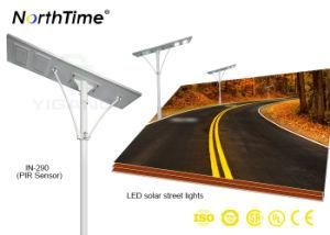 Motion Sensor Solar Street Light All-in-One Design Bridgelux LED Solarword Mono Panel
