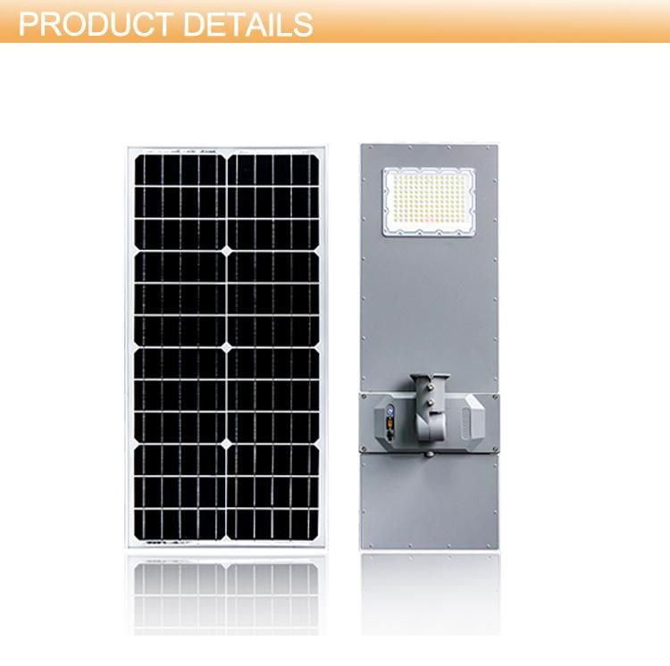 High Brightness Construction LED Solar Lights Outdoor Street Modern Automatic 20W 40W 60W 80W 90W 100W Road Light with Pole