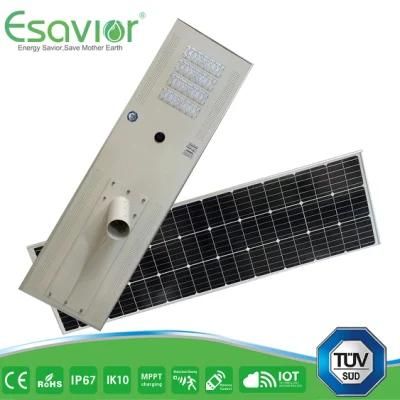 Esavior 120W Energy Saving LED All in One Integrated Solar Street Sensor/Smart Light