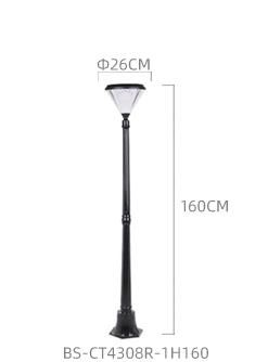 Bspro Outdoor Modern LED Waterproof Lights Stakes Landscape Lighting All in One LED Solar Garden Light