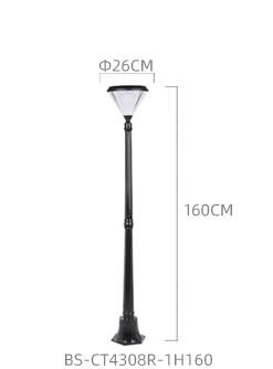Bspro Outdoor Modern LED Waterproof Lights Stakes Landscape Lighting All in One LED Solar Garden Light