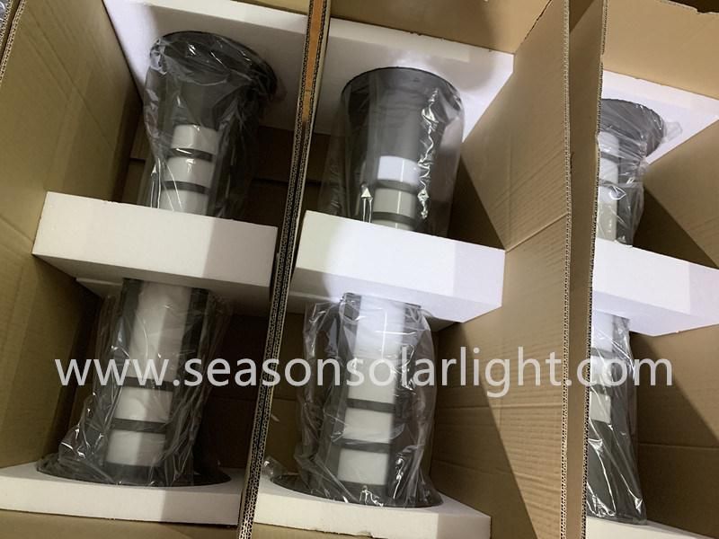 Water-Proof Smart LED Lighting Outdoor Bollard Light with 5W Solar Panel & LED Light Lamp