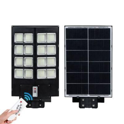 Amazon Hot Sale Outdoor Light with Remote Control 500W Housing IP65 1800W Solar Street Lamp