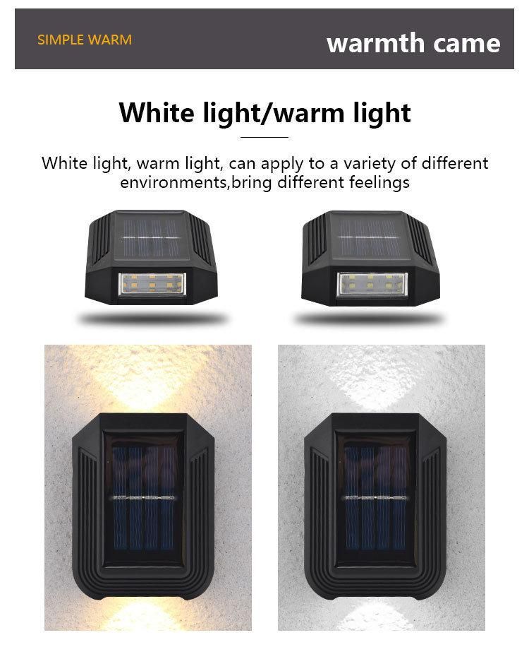 6 LED Outdoor Lighting Garden Decoration Solar Wall Lights