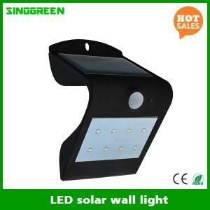 LED Solar Wall Lamp Smart Solar &amp; Sensor LED Wall Light RoHS Ce
