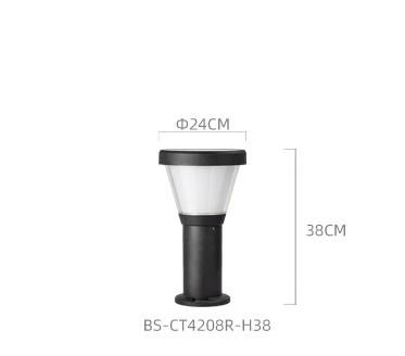 Bspro High Quality Hot Selling Lights Outdoor Waterproof Lawn Lamp Aluminum LED Solar Garden Light
